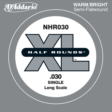D'Addario NHR045 Bass Half Rounds, Long Scale