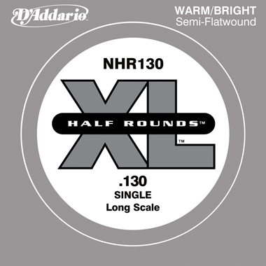 D'Addario NHR130 Bass Half Rounds, Long Scale