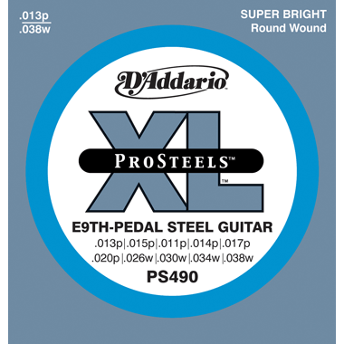 D'Addario PS490 XL ProSteels Pedal Steel E-9th Tuning