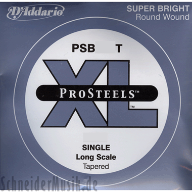 D'Addario PSB130T Bass ProSteels, Tapered, Long Scale