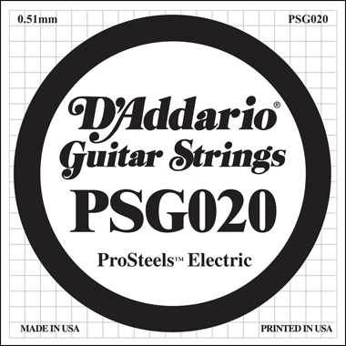 D'Addario PSG020 XL ProSteels Round Wound