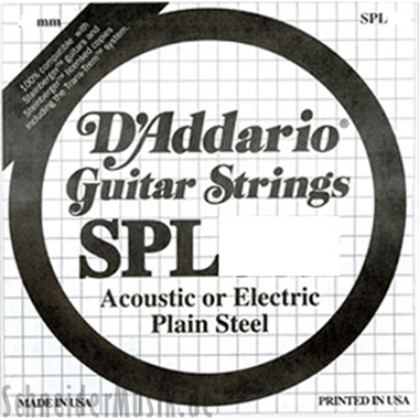 D'Addario SPL010 Plain Steel, Double Ball End