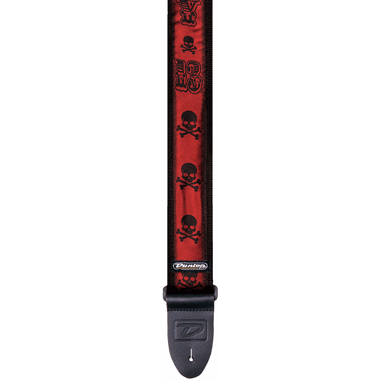 Dunlop D38-16LS Guitar Strap LUCKY 13 "Skull"
