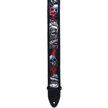 Dunlop D38-21LD Guitar Strap LUCKY 13 "Day of the Dead"