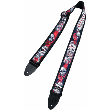 Dunlop D38-21LD Guitar Strap LUCKY 13 \"Day of the Dead\"