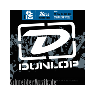 Dunlop DBS2015 Bass Stainless Steel M 5-string
