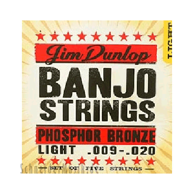 Dunlop DLP1015 Banjo Juego Phosphor Bronze, Light