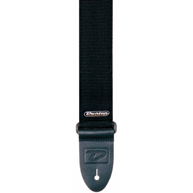Dunlop D40-09BK Guitar Strap D 38 Nylon Solid. How Low Can You Go. extra long