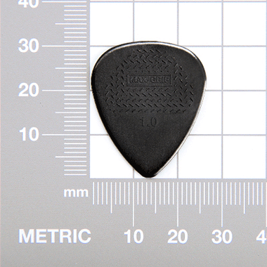Dunlop 449 Max Grip STANDARD Nylon Picks / Púas 1.00 mm, negro (12-pack)