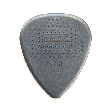 Dunlop 449 Max Grip STANDARD Nylon Picks 1.14 mm, light grey (12-pack)