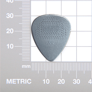 Dunlop 449 Max Grip STANDARD Nylon Picks 0.60 mm, light-grey (12-pack)