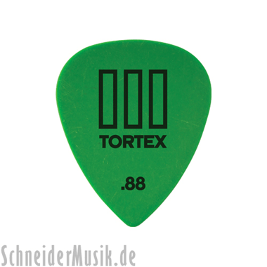 Dunlop 462 TORTEX TIII Picks (12-pack) green 0.88 mm