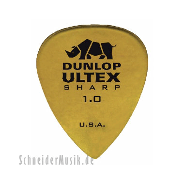 Dunlop 433 ULTEX Sharp Picks - Player's Pack 1.00mm, ivory (6 pack)