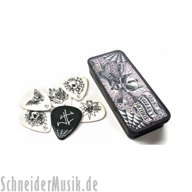 Dunlop JPH01T JAMES HETFIELD Signature Pick Tin - Tin Box with 6 Picks 0.88 mm
