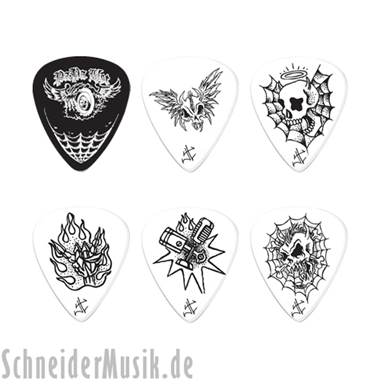 Dunlop JPH01T JAMES HETFIELD Signature Pick Tin - Tin Box with 6 Picks 0.88 mm