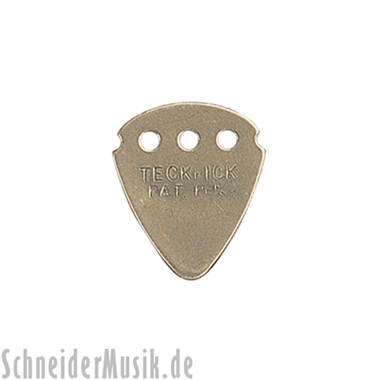 Dunlop 467 TECKPICK Aluminum Picks (12-pack), brass