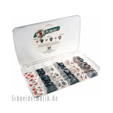 Dunlop L13 Plektren LUCKY 13 Sortimentskasten (432 pieces) Series II, 36 pieces pro Sorte