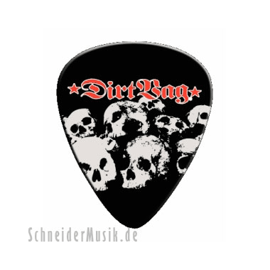 Dunlop DRB Plektren Dunlop DIRTBAG Tortex Standard BIG PACK (36 piezas) Skulls 0.60 mm