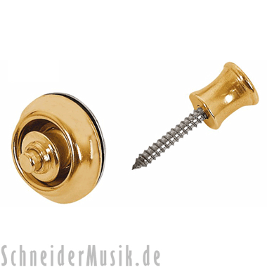 Dunlop SLS1102BR Straplok ORIGINAL System, brass