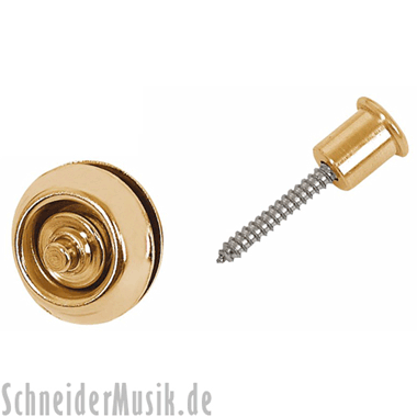 Dunlop SLS1404G Straplok Flush Mount "Warwick Straps", gold