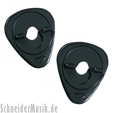 Dunlop 7007SI Ergo Lok Strap System, black (1 pair)