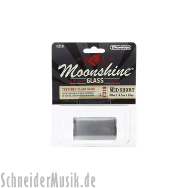 Dunlop C218 Moonshine Glass Slide, Med Short