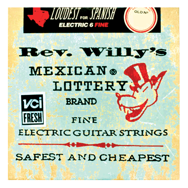 Dunlop RWN0942 Rev. Willy's Mexican Lottery Brand, light
