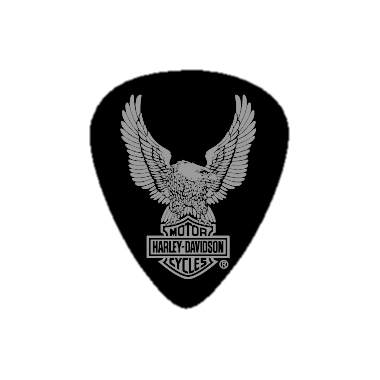 Dunlop HD Harley Davidson Púas BLACK TORTEX EAGLE Caja de 216 Piezas Surtidas