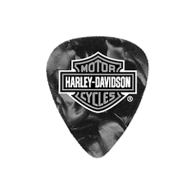Dunlop HD Harley Davidson Púas PEARLOID Black & White Bigpack Dura