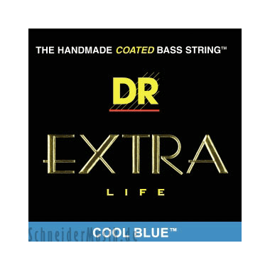 DR CBB5-45 EXTRA LIFE Cool Blue, Medium 5-string