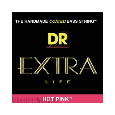 DR PKB-40 EXTRA LIFE Hot Pink Lite 4-string
