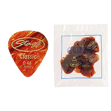 Stagg CSR46 Classic STANDARD Refill bag (72 picks) Celluloid 0.46 mm