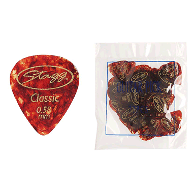 Stagg CSR58 Classic STANDARD Refill bag (72 picks) Celluloid 0.58 mm