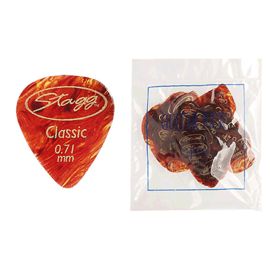 Stagg CSR71 Classic STANDARD Refill bag (72 picks) Celluloid 0.71 mm