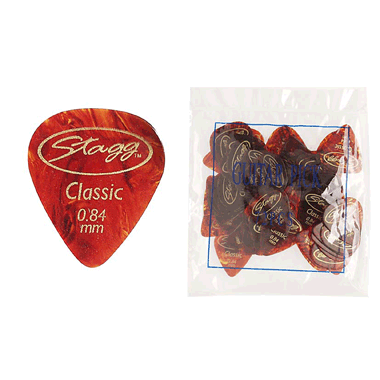 Stagg CSR84 Classic STANDARD Refill bag (72 picks) Celluloid 0.84 mm