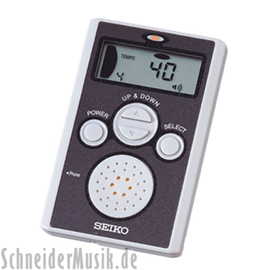 Seiko DM-70 Digitale Metronome, pocket-sized, black