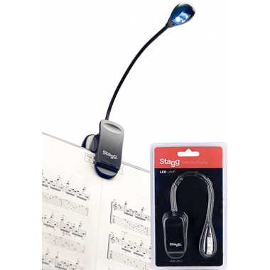 Stagg MUS-LED 2 Lámpara para Atril (con 2x2 LED)