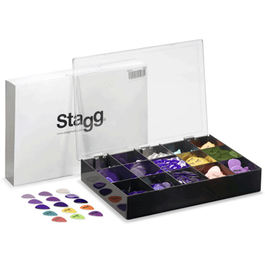 Stagg PBOX10 3-Series Pick Cabinet (1080 pcs.) w/ Nylon S, Ruby S, Touch L