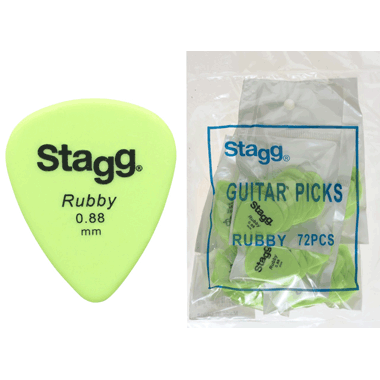 Stagg RSR88 Ruby Standard Refill bag (72 Picks) 0.88 mm - Green