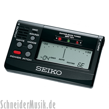 Seiko SAT-101 Guitar & Bass Tuner w/ sound reference