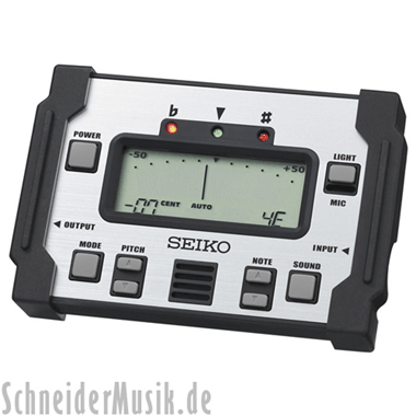 Seiko SAT-800 "Road Ready" Chromatic Tuner, silver
