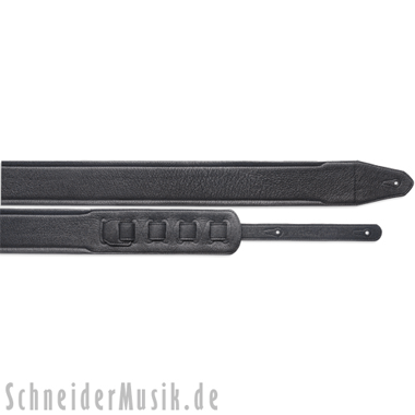 Stagg SLPL 40 BLK/L Leather Strap (extra wide) padded, black, lang