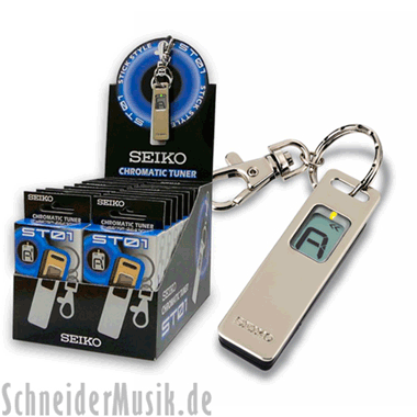 Seiko ST-01 Tuning Stick - Chromatic Tuner (440Hz) w/ key ring