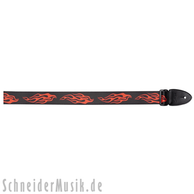Stagg STE FLAME Terylen Guitar Strap \"Flame\"