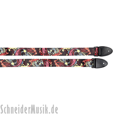 Stagg STE SKULL Terylen Guitar Strap "Skull"