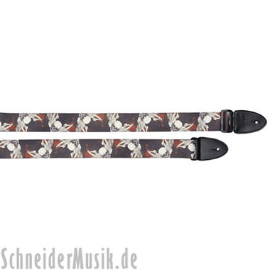 Stagg STE WHITE SKULL Correa de Terylen "White Skull"
