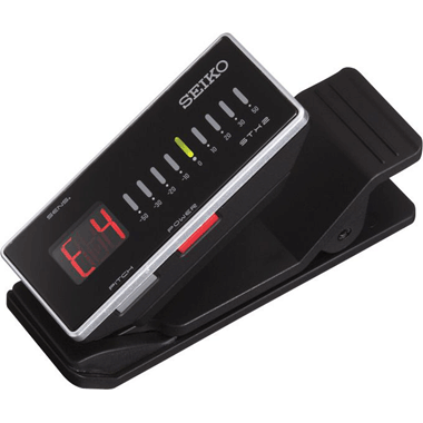 Seiko STX-2 Chromatic Clip-On Tuner, black