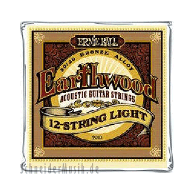 Ernie Ball 2010 Earthwood Bronze, Light (12-string)