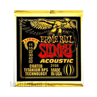 Ernie Ball 2158 Slinky Acoustic Coated Titanium Bronze, Light