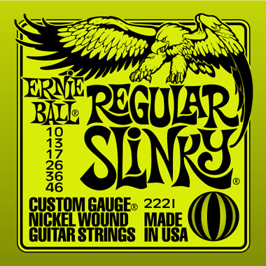 Ernie Ball 2221 Regular Slinky Nickel ((From 12 sets with GRATIS Tin Box)